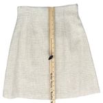 Bosch White Beige Cream Gold Button Luxury Regal Tweed Skirt Suit size 6 / L Photo 2