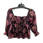 Thirty Thirty Floral Flowy Long Sleeve Top Blouse Size L Size L Photo 0