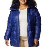 Columbia NWT Peak to Park II Hooded Faux-Fur-Trim Jacket, Blue Plus Size 1X $240 Photo 1