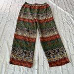 Rampage  Pants Women’s Crop Fringe Hem Boho Mid-Rise Pockets Coral Medium 100% silk Medium Photo 8