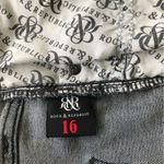 Rock & Republic Women’s kashmiere Indigo Denim Jeans with White Accents Size 16 Photo 12