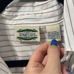 Vintage Separate Issue Candy Striped Button Down Top Size L White Size L Photo 7