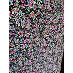 Kathie Lee Collection Vintage Kathie Lee Maxi Skirt Ditsy Floral Cottagecore Black Soft Slit Boho Photo 5
