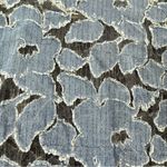 Anna Sui Floral Lace Denim Jacket Women’s Size Small Zip Front Collared Photo 7