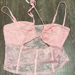 Tiger Mist  Pink Lacy Top Photo 0