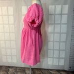 &merci &merci Pink puff sleeve smocked loose fit Romper Size Medium Photo 4