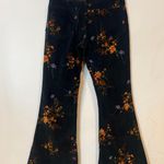 Forever 21 Womens Western Country Festival Floral Corduroy Flare Pants Size S Photo 2