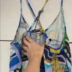 Anthropologie SWIM COVERUP DRESS BLUE LARGE Photo 5