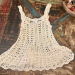 Candie's Crochet Candie’s Women’s Tank Top Ivory Medium Excellent Condition. Photo 0