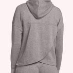 Macy's Jockey Glitter Half-Zip Hoodie Mauve Open Back Pink Sparkly Shiny Sweatshirt S Photo 1