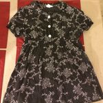 Dios Black & White Button Up Long Shirt Size L Photo 0