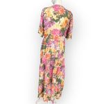 Nobody's Child Clementine Midi Dress Women's Size 10 Multi Color Floral Photo 4