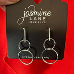 Jasmine Lane silver double hoop earrings #jewellery Hypoallergenic NWT! Photo 0