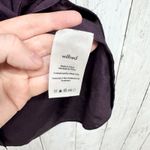 Wilfred Top Women Size XS Plum Vneck Button Short Sleeve Blouse Cuff Sleeves Purple Photo 5