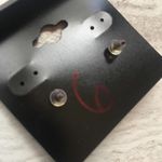 Handmade Faux Druzy Stone Purple & Rose Gold Earrings Blue Nickel Lead Free Photo 5