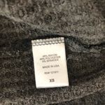 LNA  Waffle Lace Up Gray Sweater Photo 7