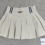 Aelfric Eden Pleated Tennis Skirt Womens S Beige Jabera Marao Lined Skort New Photo 0