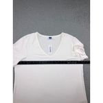 Old Navy Luxe V Neck Short Sleeve T Shirt Women XL White Basic Everyday Tee Photo 2