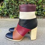 Valentino Garavani Valentino Bo-y-ch striped colorblock nappa leather mid-calf boots IT 40 NIB Photo 5