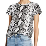 Rag and Bone Snakeskin Shirt Womens XS Top Pima Cotton Photo 0
