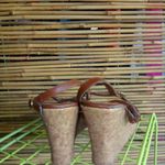 Bongo  6 Naeve Oreo Summer Braided Cork Wedgies in Brown Photo 5