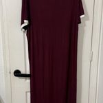 SKIMS  Women's RINGER T-SHIRT LONG DRESS Pajama Short Sleeve Maxi Dress Size S Photo 3