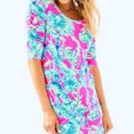 Lilly Pulitzer Lilly Lobsters In Love Dress Pink and Blue Patterned Photo 0
