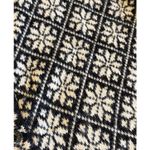 VTG Alpaca Imports Hand Knit Cardigan Sweater Alpaca Wool Snowflake Festive Black Size L Photo 3