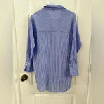 H&M  Linen Pinstripe Button Down Shirt(Size XS) Photo 3
