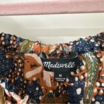 Madewell  Multicolor Off the Shoulder Silk Blouse in Sea Floral, Size Medium Photo 6