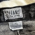 Stefano World Wide Vintage Black Denim Skirt sz 10 Photo 5