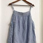 Old Navy NWT Womens Shirt Tank Blue White Stripe Adjustable Strap Size XXL Photo 0