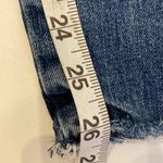 We The Free Distressed Denim Jeans Straight Leg Raw Hem Sz 27 Cotton Button Fly Photo 9