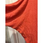 Free People We The Free Orange Londontown Off Shoulder Long Sleeve Oversized Top M Photo 7