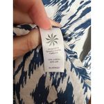 Athleta  swim kaftan tunic button‎ up blue ikat size XS Photo 5
