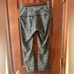 Lululemon Wunder Under Pant Crop Stripe Play Slate Sz 6 Tropical Print Leggings Photo 1