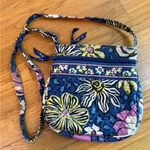 Vera Bradley  Triple Zip Crossbody Bag African Violet Design RETIRED Photo 0