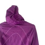 Athleta  Women's Size Medium Purple Half Zip‎ Hooded Activewear Sweater Photo 9