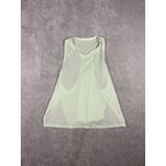 Athleta grid knit top yellow medium side slits reflective Photo 3