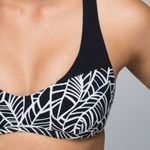 Lululemon  Shanti Surf Sport Bikini Top in Pretty Palm Black Angel Wing / Black Photo 2