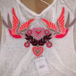 Free People  Embroidered Love Birds Tank Top NWT L Photo 2