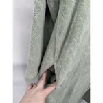 Oscar de la Renta VTG Fleece Robe MuMu Women XL Green Whimsical Fairy Embroider Photo 7