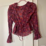 Free People Amanda Ruffle Long Sleeve Top NWT Photo 6