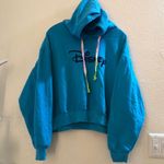 Disney blue sweatshirt cropped hoodie long sleeve size 3XL Photo 0