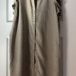 Bella Dahl  Light Olive TENCEL Button‎ Up Dress Size Medium EUC Photo 0