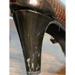 Alex Marie Women's Brown Faux Alligator Style Heels Peep Toe Sandals Size 9M Photo 8