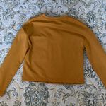 ZARA Mustard Long Sleeve Crop Top Size S Photo 2
