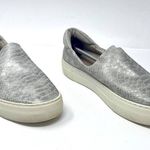 J SLIDES Silver White Slip On Snake Print Sneakers Photo 1