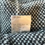 Fate Grey White Windowpane Open Car Coat size Large Faux Leather Fuzzy Pockets Gray Photo 11