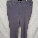 Torrid  High Rise Ultra Skinny Crop Lavender Washed Jeans Size 20 Photo 11